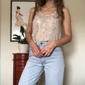Abercrombie & Fitch Sequined Tank